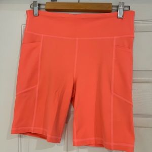 Gap Fit Neon Bike Shorts with Pockets
